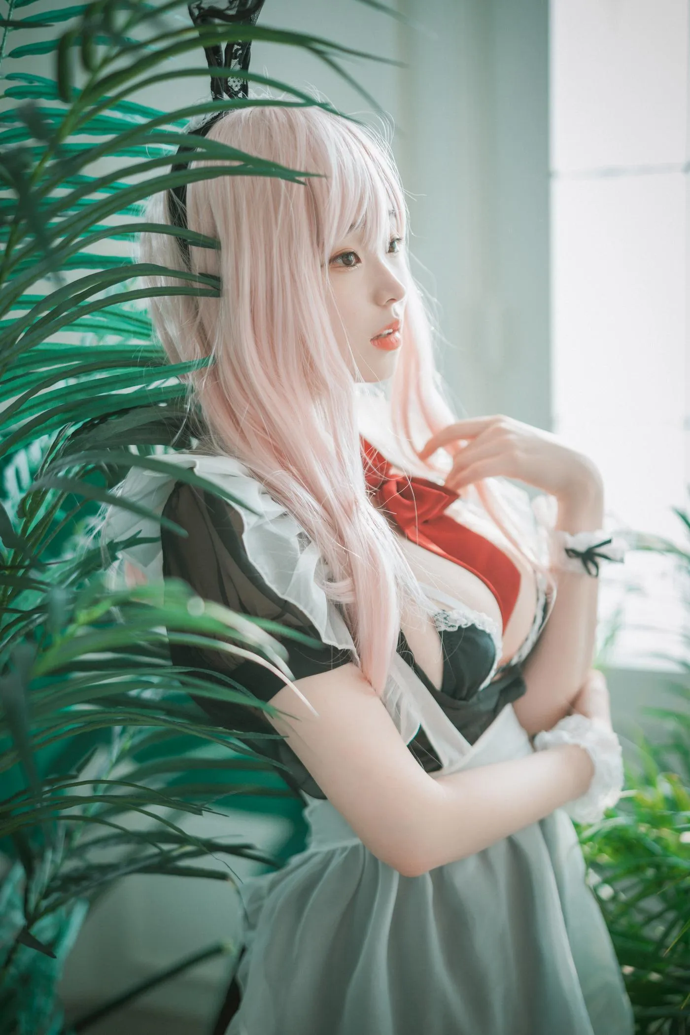 Bambi밤비 – NO.65 [DJAWA] Sheer Bunny Maid [51P]插图6